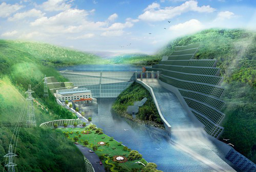 五龙口镇老挝南塔河1号水电站项目